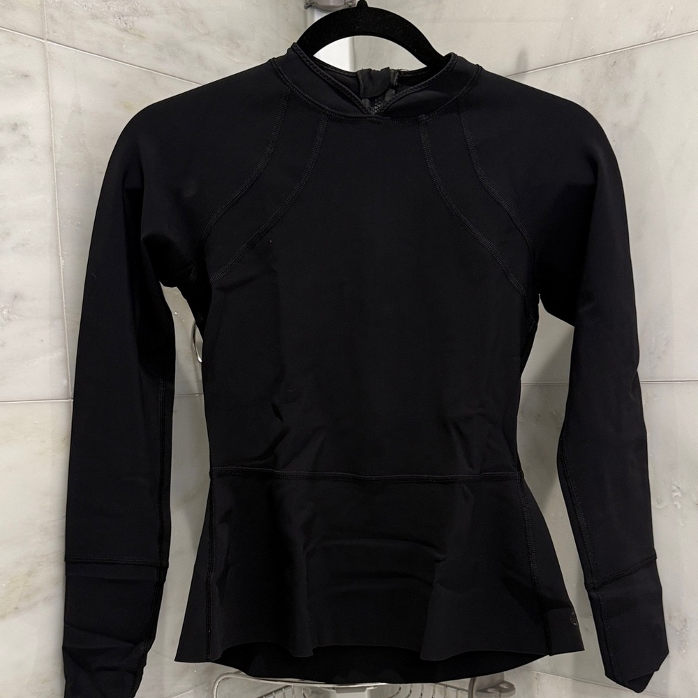 Lululemon Black Peplum Long Sleeve